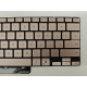 Tastatura Laptop, Asus, VivoBook S14 S3407Q, S3407QA, iluminata, roz aurie, layout US