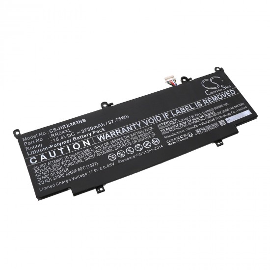 Baterie compatibila Laptop, HP, Spectre X360 13-AW, 13T-AW, TPN-Q225, CS-HRX363NB, RR04XL, 15.4V, 3744mAh, 60.76Wh