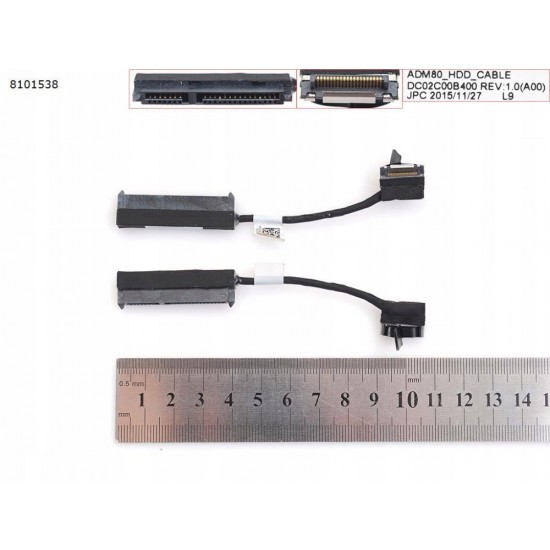 Cablu conectare HDD/SSD Laptop, Dell, Latitude E5570, 4G9GN, 04G9GN, DC02C00B400, ADM80 HDD CABLE, 7.5cm