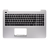 Carcasa superioara cu tastatura palmrest Laptop, Asus, F556U, F556UA, F556UB, F556UF, F556UJ, F556UQ, F556UR, 90NB0BG2-R31US0, 13N0-UAA0211, 13NB0BG2AP0111, X556UV-1B, argintie, layout US