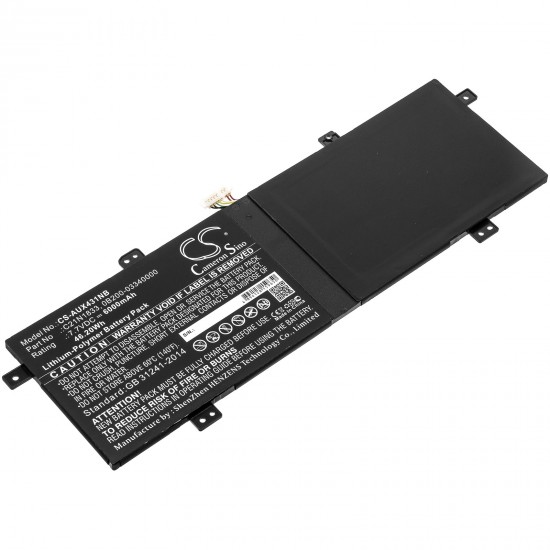 Baterie compatibila Laptop, Asus, ZenBook 14 R431F, R431FA, 0B200-03340100, 2ICP5/74/110, C21N1833, 7.7V, 6000mAh, 46.20Wh