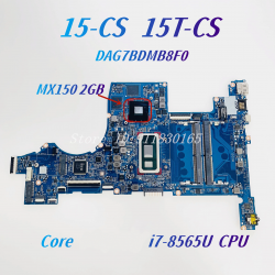 Placa de baza Laptop, HP, Pavilion 15-CS, 15T-CS, TPN-Q208, G7BD (2G), DAG7BDM8F0, Intel I7-8565U, SRFFW, Nvidia GeForce MX150, N17S-G1-A1, 4GB DDR5, SH