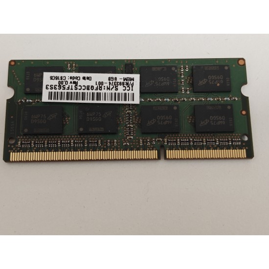 Memorie Ram Laptop, Micron, 8GB, 2Rx8, PC3L-14900S, 1866Mhz, 1.35V, CL13, MT16KTF1G64HZ-1G9P1, 693374-001, non ECC, sodimm, 204 pini