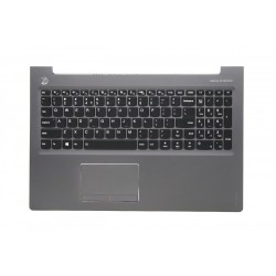 Carcasa superioara cu tastatura palmrest Laptop, Lenovo, Ideapad 510-15IKB Type 80SV, 5CB0M31200, AP10S000310, iluminata, neagra, layout US