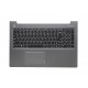 Carcasa superioara cu tastatura palmrest Laptop, Lenovo, Ideapad 310-15ISK Type 80SM, 80UH, 5CB0M31200, AP10S000310, iluminata, neagra, layout US