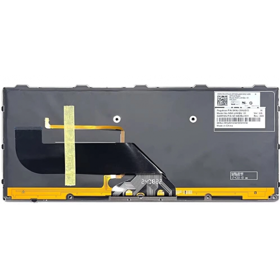 Tastatura Laptop, Dell, Latitude 14 Rugged 5430, P148G, P148G001, 79J43, 079J43, iluminata, neagra, layout US
