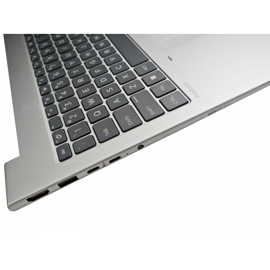 Carcasa superioara cu tastatura palmrest Laptop, HP, ProBook 4 G1a 16, iluminata, argintie, layout US