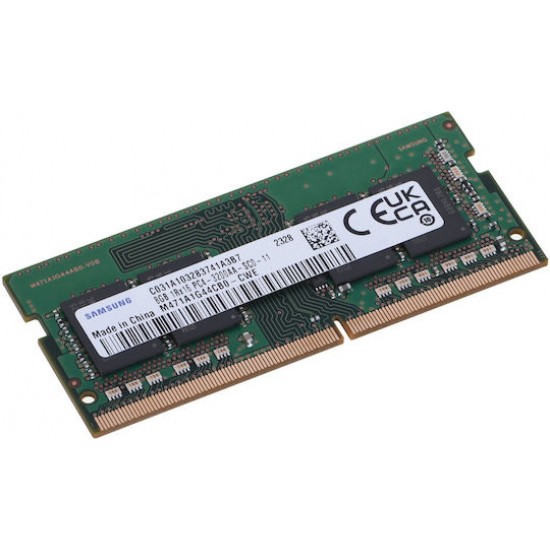 Memorie Ram Laptop Samsung 8GB, DDR4, 1Rx16, PC4-3200AA-SA1-11, 3200Mhz, M471A1G44CB0-CWE, PC4-25600, CL22, 1.2V, Non-ECC, sodimm, 260 pini