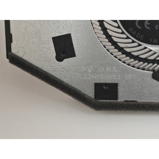 Cooler procesor Laptop Gaming, Asus, ROG Zephyrus G16 GU605M, GU605MI, GU605MV, GU605MU, 13NR0IS0M03011, DFS5L22H05B853-FSFK, DQ5D587M070 3A, 5V, 0.8A, CPU