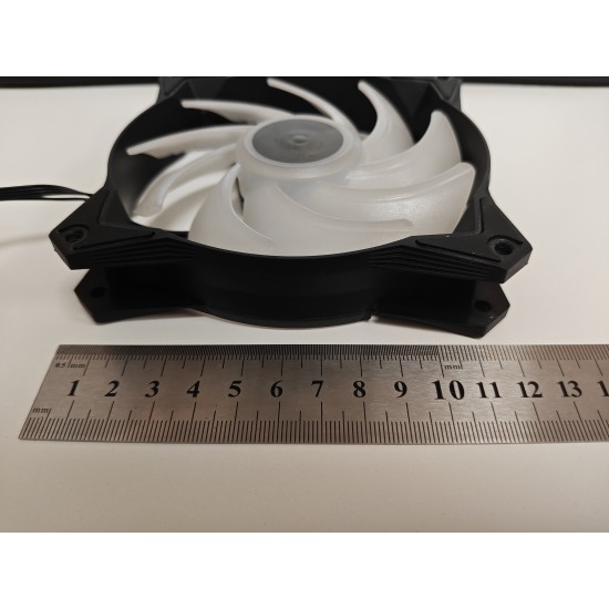 Cooler RGB pentru calculator Desktop PC, MSI, APA1225M12, 120x120x25mm, 500-2500 RPM, 12V, 0.35A