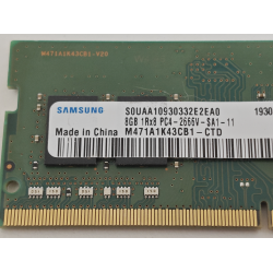 Memorie ram Laptop Samsung, 8GB, DDR4, 2666Mhz, 1Rx8, PC4-2666V, CL19, M471A1K43CB1-CTD, PC4-21300, 1.2V, non-ECC, Unbuffered, SODIMM, 260 pini