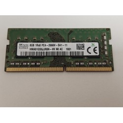 Memorie ram Laptop SK Hynix, 8GB, DDR4, 2666Mhz, 1Rx8, PC4-2666V, CL19, HMA81GS6JJR8N-VK, PC4-21300, 1.2V, non-ECC, Unbuffered, SODIMM, 260 pini