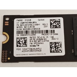 Solid State Drive (SSD) Samsung PM9B1, 512GB, PCIe Gen 4.0 x 4, NVMe M.2 2280, MZ-VL45120, 3500 MB/s, 2500 MB/s, Laptop/Desktop