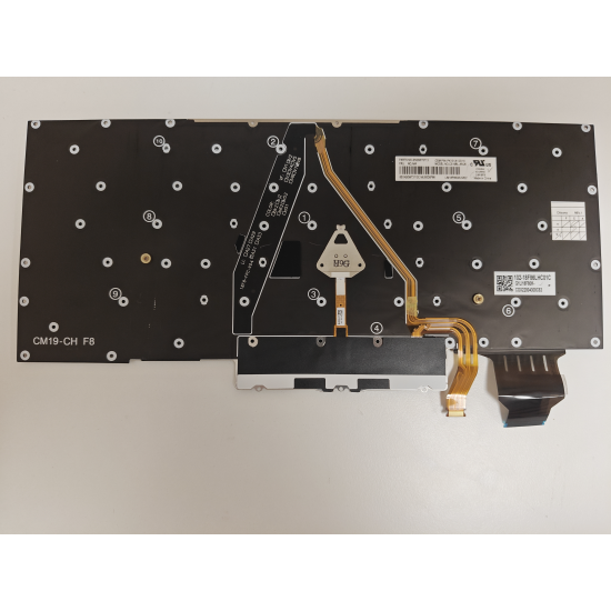 Tastatura Laptop, Lenovo, ThinkPad X1 Carbon 7th Type 20QD, 20QE, 20R1, 20R2, iluminata, layout UK