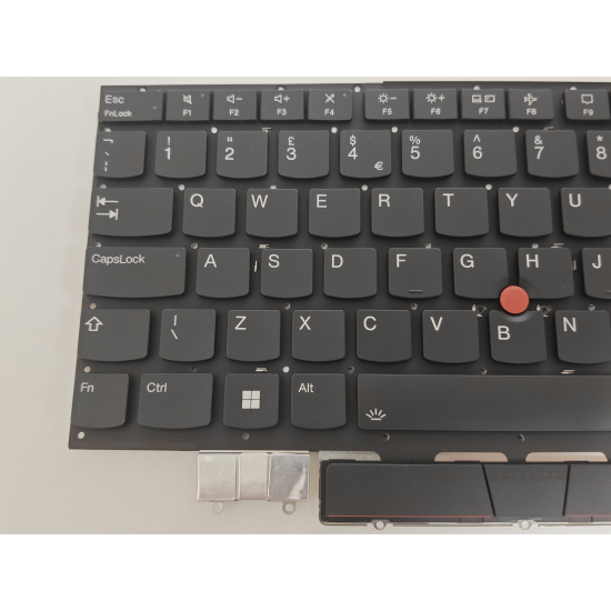 Tastatura Laptop, Lenovo, Thinkpad X1 Carbon 9th Gen Type 20XW, 20XX, iluminata, neagra, layout UK