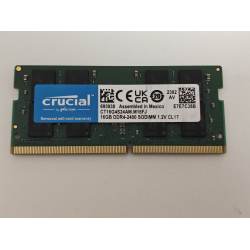 Memorie Ram Laptop Micron, 16GB, DDR4, 2Rx8, PC4-2400T, 2400Mhz, CT16G4S24AM.M16FJ, PC4-19200, CL17, 1.2V, non-ECC, sodimm, 260 pini