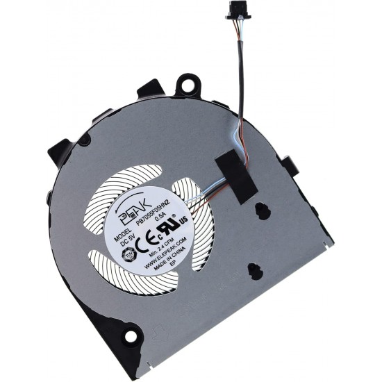 Cooler Laptop 2-in-1, Dell, Inspiron 7300, P125G, P125G001, 9NRGK, 09NRGK, DFS150305A80T-FMCP, 023100JF.0021,  PB7055F05HN2, 023100JF.0021, EG50040S1-CK50-S9A, 023.100JF.0011, 5V, 0.5A