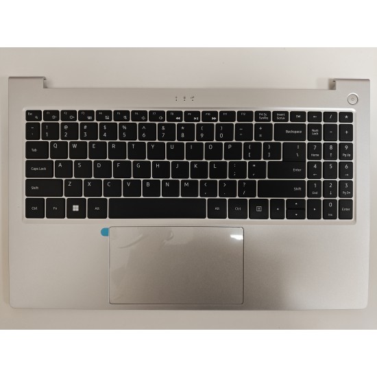 Carcasa superioara cu tastatura palmrest Laptop, Acer, Aspire Lite 15 AL15-41, AL15-41P, 6B.J99NG.001, 6BJ99NG0015, SX1571-WBG, neagra, layout US