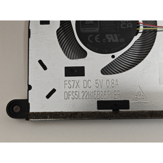 Cooler Laptop, Lenovo, IdeaPad Slim 3, 5F10S14077, 5F10S14078, 5F10S14219, NS85C75-22F28, DC28000K4D0, 8SSF10R66589, BAPC0905R5HY002, DC28000K4V0, DFS5L22H15B85R-FS7X, DC28000K4F0, 5V, 0.5A