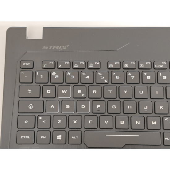 Carcasa superioara cu tastatura palmrest Laptop Gaming, Asus, ROG FX53V, FX53VE, FX53VD, 90NB0DX1-R30UK0, 13N1-0BA0921, 13N1-0BA0F11, GL553VE-1A, iluminata, RGB, layout US