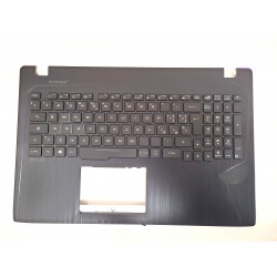Carcasa superioara cu tastatura palmrest Laptop Gaming, Asus, ROG ZX553V, ZX553VD, 90NB0DX1-R30IT0, 13N1-0BA0921, 13N1-0BA0F11, GL553VE-1A, iluminata, RGB, layout IT (italiana)