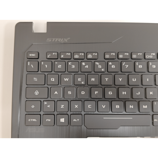 Carcasa superioara cu tastatura palmrest Laptop Gaming, Asus, ROG ZX553V, ZX553VD, 90NB0DX1-R30IT0, 13N1-0BA0921, 13N1-0BA0F11, GL553VE-1A, iluminata, RGB, layout IT (italiana)