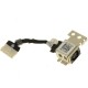 Mufa alimentare Laptop, Dell, Latitude 11 3150, P21T, P21T001, 8TJD5, 08TJD5, 450.2106.1001, Plano DCIN Cable, 6cm