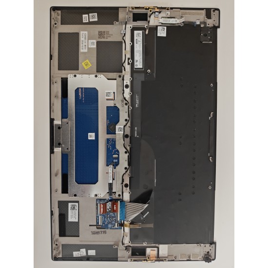 Carcasa superioara cu tastatura palmrest Laptop, Dell, Precision 5550, P91F, P91F001, TJP2V, 0TJP2V, 04W5M, 004W5M, AQ3RH000112, FR24081681, iluminata, neagra, layout UK
