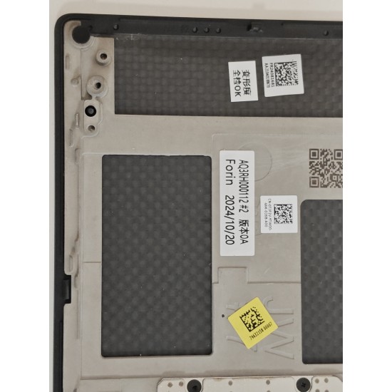 Carcasa superioara cu tastatura palmrest Laptop, Dell, Precision 5550, P91F, P91F001, TJP2V, 0TJP2V, 04W5M, 004W5M, AQ3RH000112, FR24081681, iluminata, neagra, layout UK
