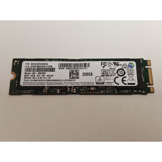 Solid State Drive (SSD) Samsung 850 EVO, 250GB, M.2 Sata, 2280, MZNLN250HMHQ, 540MB/s, 500MB/s, SH