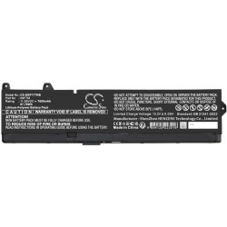 Baterie compatibila Laptop, Dell, Precision 7780, P115F, P115F002, CS-DEP177NB, X9FTM, 11.55V, 7600mAh, 87.78Wh
