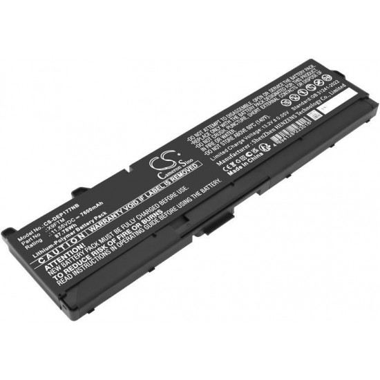 Baterie compatibila Laptop, Dell, Precision 7780, P115F, P115F002, CS-DEP177NB, X9FTM, 11.55V, 7600mAh, 87.78Wh