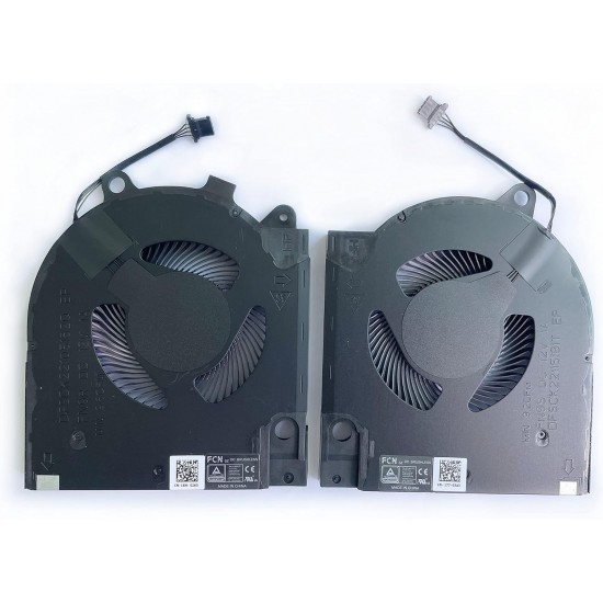 Set coolere Laptop Gaming, Dell, G15 5510, P105F, P105F001, DFSCK22105182Q-FN9R, DFSCK22115181T-FN9S, RTX 3050 12V, 1A