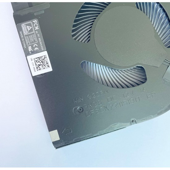 Set coolere Laptop Gaming, Dell, G15 5510, P105F, P105F001, DFSCK22105182Q-FN9R, DFSCK22115181T-FN9S, RTX 3050 12V, 1A