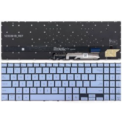 Tastatura Laptop, Asus, VivoBook S15 S5507Q, S5507QA, iluminata, Mist Blue, layout US