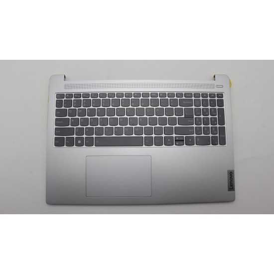 Carcasa superioara cu tastatura palmrest Laptop, Lenovo, IdeaPad Slim 5 16IAH8 Type 83BG, 5CB1L50472, AM7J000501, AM7J0000410, ET7J0000300, ET7J0000G00, iluminata, Clould Grey, layout US
