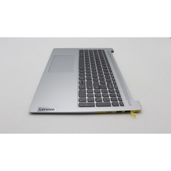 Carcasa superioara cu tastatura palmrest Laptop, Lenovo, IdeaPad Slim 5 16IAH8 Type 83BG, 5CB1L50472, AM7J000501, AM7J0000410, ET7J0000300, ET7J0000G00, iluminata, Clould Grey, layout US