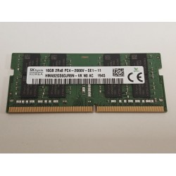 Memorie ram Laptop SK Hynix 16GB, DDR4, 2Rx8, PC4-2666V, 2666Mhz, HMA82GS6DJR8N-VK, PC4-21300, CL19, Non-ECC, sodimm, 260 pini