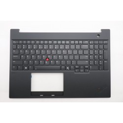 Carcasa superioara cu tastatura palmrest Laptop, Lenovo, ThinkPad 5M11T55376, 5M11T55377, 5M11T55378, 5M11T55265, 5M11T55266, 5M11T55267, AP3QK000200, AP3QK000500, iluminata, neagra, layout US
