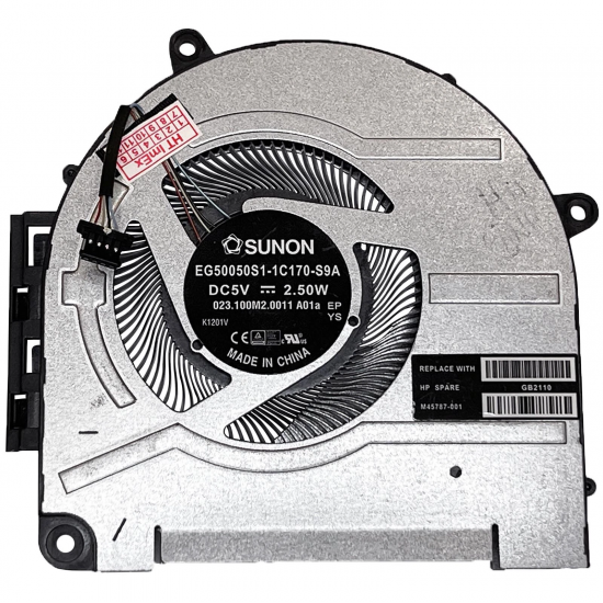 Cooler placa video Laptop, HP, Envy 17-CH, 17M-CH, TPN-W148, M45787-001, EG50050S1-1C170-C9A, 5V, 2.25W, GPU