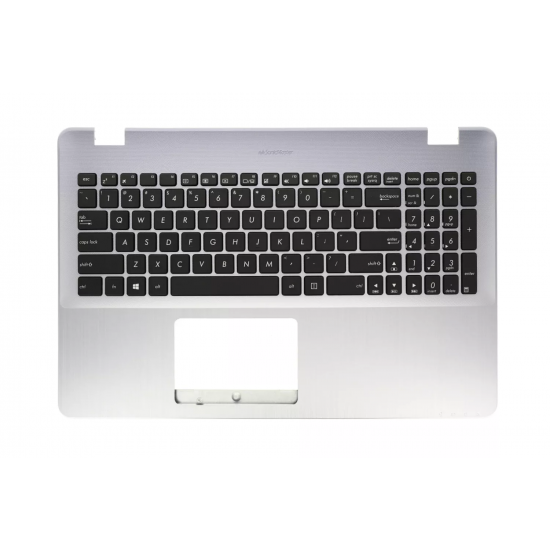 Carcasa superioara cu tastatura palmrest Laptop, Asus, VivoBook 15 K542U, K542UF, 90NB0F22-R30US0, 13NB0FD2AP0201, X542UA-1B, albastru argintiu, layout US
