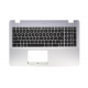 Carcasa superioara cu tastatura palmrest Laptop, Asus, VivoBook 15 K542U, K542UF, 90NB0F22-R30US0, 13NB0FD2AP0201, X542UA-1B, albastru argintiu, layout US