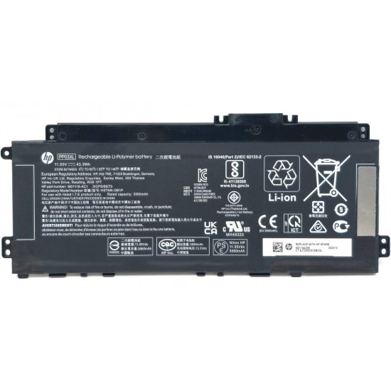 Baterie Laptop, HP, Pavilion M01144-005, M01118-241, M-1119-241, L83388-AC1, L83388-421, PP03XL, HSTNN-DB9X, HSTNN-OB1P, HSTNN-LB8S, 11.55V, 3560mAh, 43.3Wh