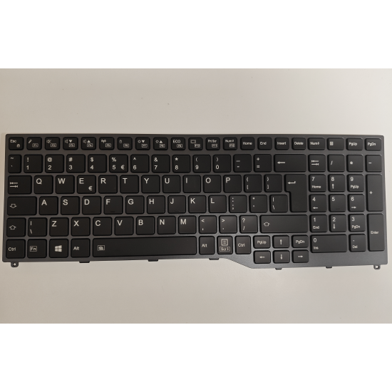 Tastatura Laptop, Fujitsu, Lifebook E458, E459, E558, E559, iluminata, neagra, layout US