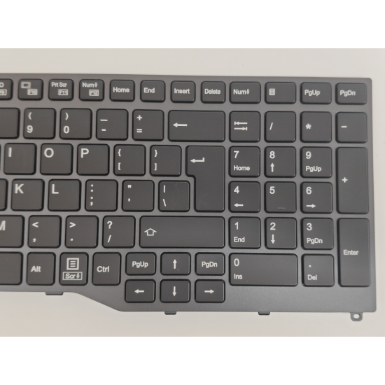 Tastatura Laptop, Fujitsu, Lifebook E458, E459, E558, E559, iluminata, neagra, layout US