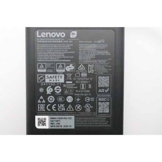 Incarcator Laptop Gaming, Lenovo, Legion 5 15AKP10 Type 83F1, 20V, 12.25A, 245W, mufa tip USB Square 11x4.5mm