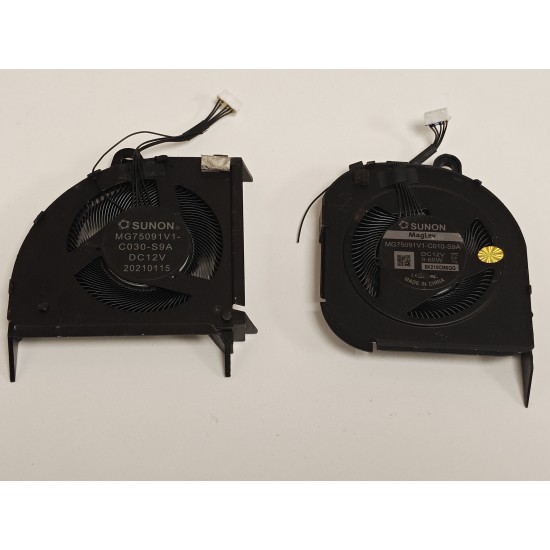 Set coolere Laptop, Lenovo, ThinkPad P15 Gen 2 Type 20YQ, 20YR, 5H41B77200, 5H41B77203, MG75091V1-C010-S9A, MG75091V1-C030-S9A, 12V, 0.8A, 9.60W