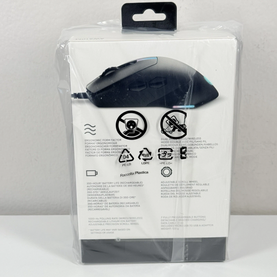 Mouse Gaming Dell, Alienware AW610M, Dual Mode, 16000 DPI, 0FXMFY, AW610M-G-DAEM, Wireless, Gri inchis, Laptop/Desktop