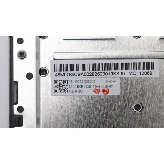 Carcasa superioara cu tastatura palmrest Laptop, Lenovo, IdeaPad V130-15IGM Type 81HL, 5CB0R28201, 460.00B09.004, Iron Grey, layout UK