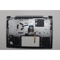 Carcasa superioara cu tastatura palmrest compatibila Laptop 2-in-1, Lenovo, Yoga 7 14IRL8 Type 82YL, 5CB1L40838, 5CB1L40839,  HQ25202001C50, HQ26901001ES0, iluminata, Artic Grey, layout US